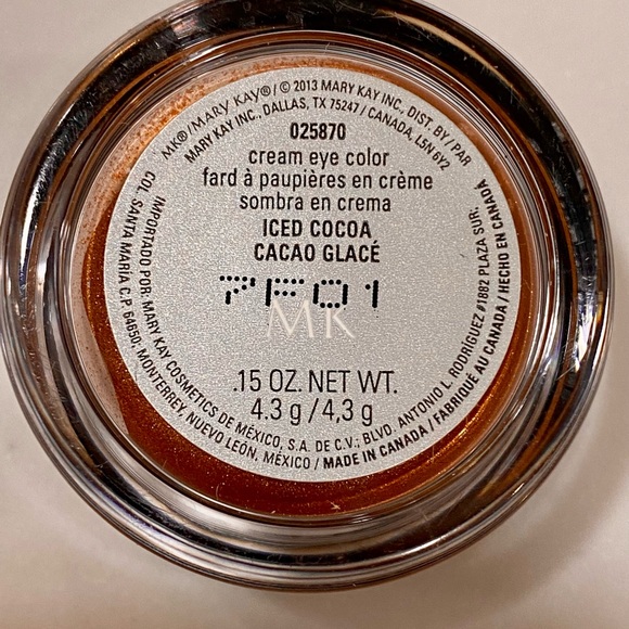MK20. NIB MARY KAY CREAM EYE COLOR ICED COCOA discontinued beautiful color. - Picture 7 of 7